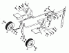 Poulan / Weed Eater PPFT3 - Poulan Pro Front-Tine Tiller Ricambi WHEEL AND DEPTH STAKE ASSEMBLY