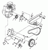 Poulan / Weed Eater PPFT3C - Poulan Pro Front-Tine Tiller Ricambi BELT GUARD AND PULLEY ASSEMBLY