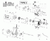 Poulan / Weed Eater PPB150E (Type 3) - Poulan Pro String Trimmer Ricambi Engine Assembly Type 3