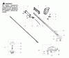 Poulan / Weed Eater XT600 (Type 6) - Weed Eater String Trimmer Ricambi Handle, Chassis & Bar Assembly Type 6