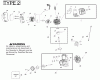 Poulan / Weed Eater SM210VS (Type 2) - Poulan Pro Blower Ricambi Engine Type 2