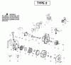 Poulan / Weed Eater SM400 (Type 2) - Poulan Pro Blower Ricambi Engine Type 2