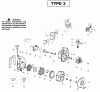 Poulan / Weed Eater SM400 (Type 3) - Poulan Pro Blower Ricambi Engine Type 3