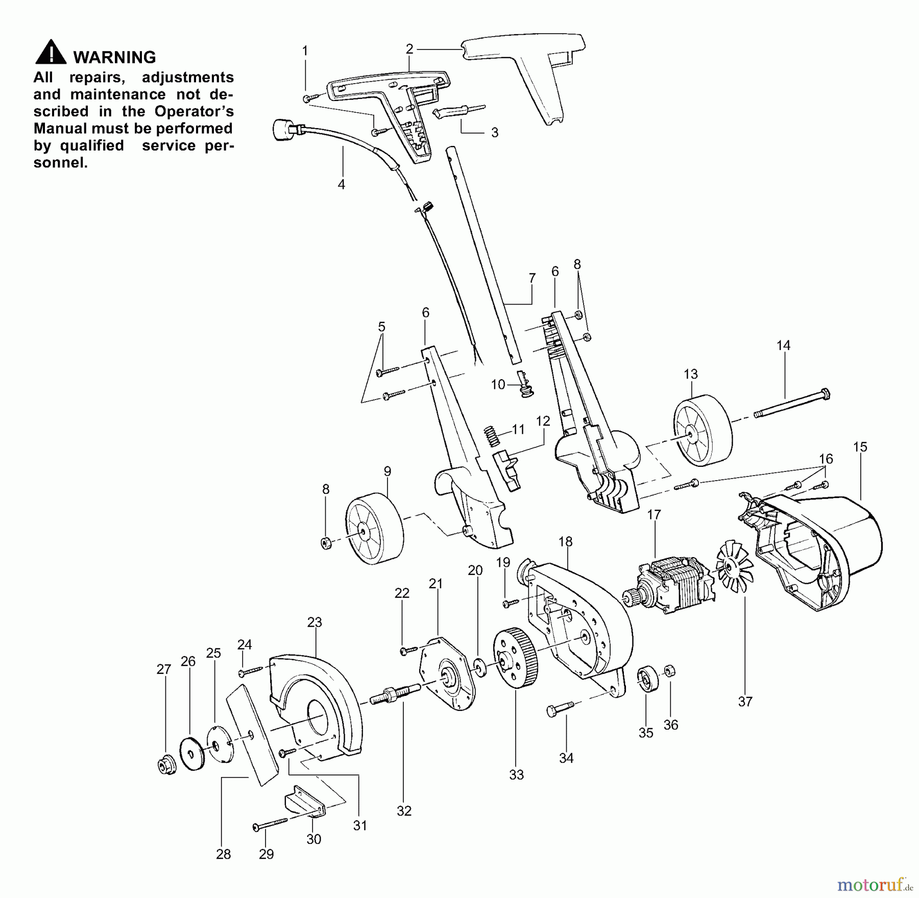 Poulan / Weed Eater Kantenschneider PE225 - Weed Eater Electric Edger Edger Assembly