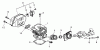 Shindaiwa 360 - Chainsaw, Ricambi Cylinder / Intake / Exhaust
