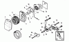 Shindaiwa EB480 - Back Pack Blower Listas de piezas de repuesto y dibujos Air Filter, Throttle Cable