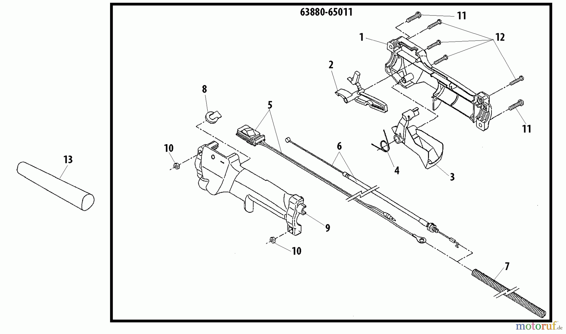  Shindaiwa Trimmer, Faden / Bürste 78701 - Shindaiwa Articulating Hedge Trimmer Attachment Throttle Lever (Part 1)