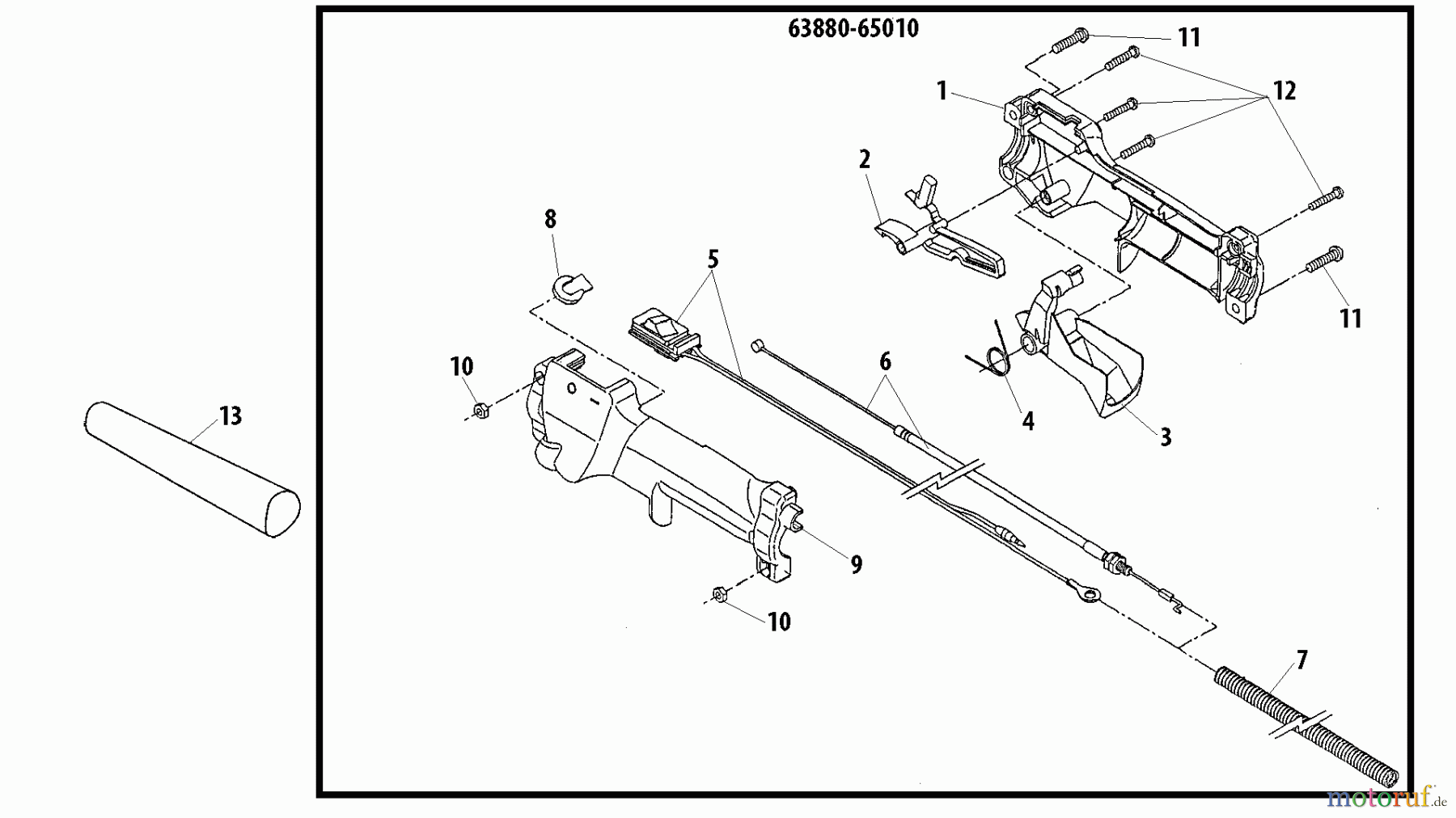  Shindaiwa Trimmer, Faden / Bürste 78701 - Shindaiwa Articulating Hedge Trimmer Attachment Throttle Lever (Part 2)