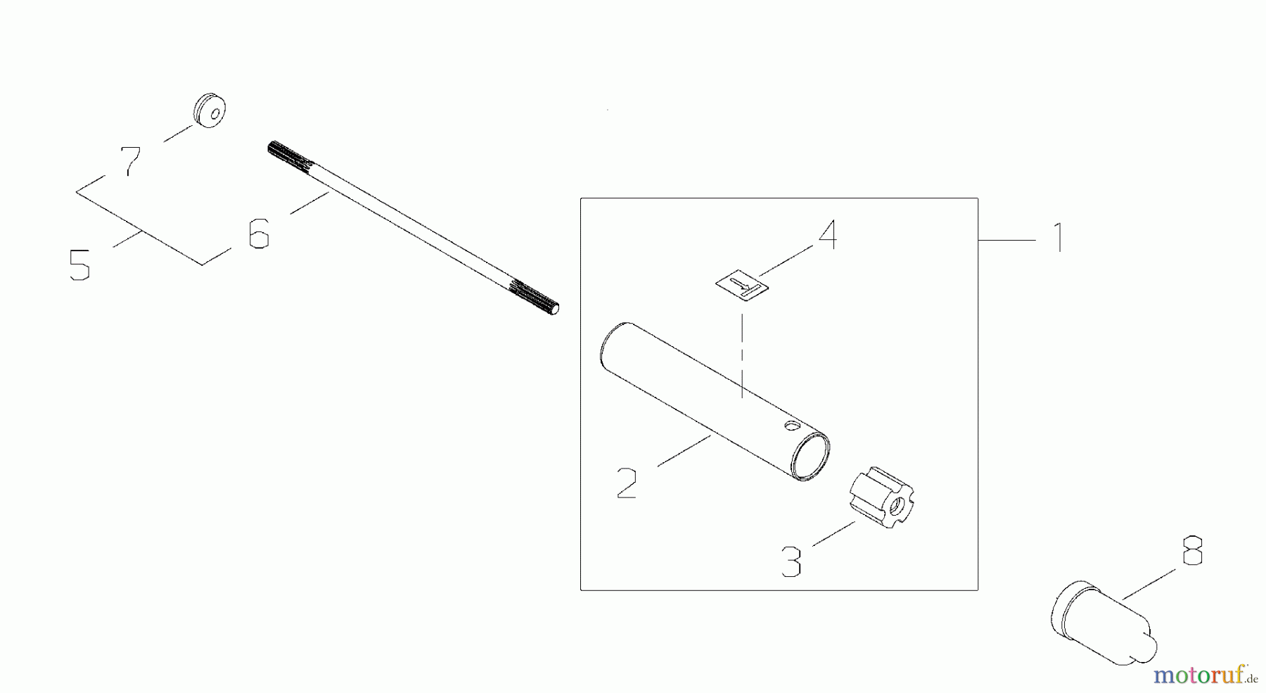  Shindaiwa Trimmer, Faden / Bürste 78702 - Shindaiwa Pole Saw / Pruner Attachment Outer Tube