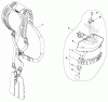 Shindaiwa B450 AUS - String Trimmer / Brush Cutter, S/N: 9023591 - 9093850 Listas de piezas de repuesto y dibujos Harness Assembly / Debris Shield
