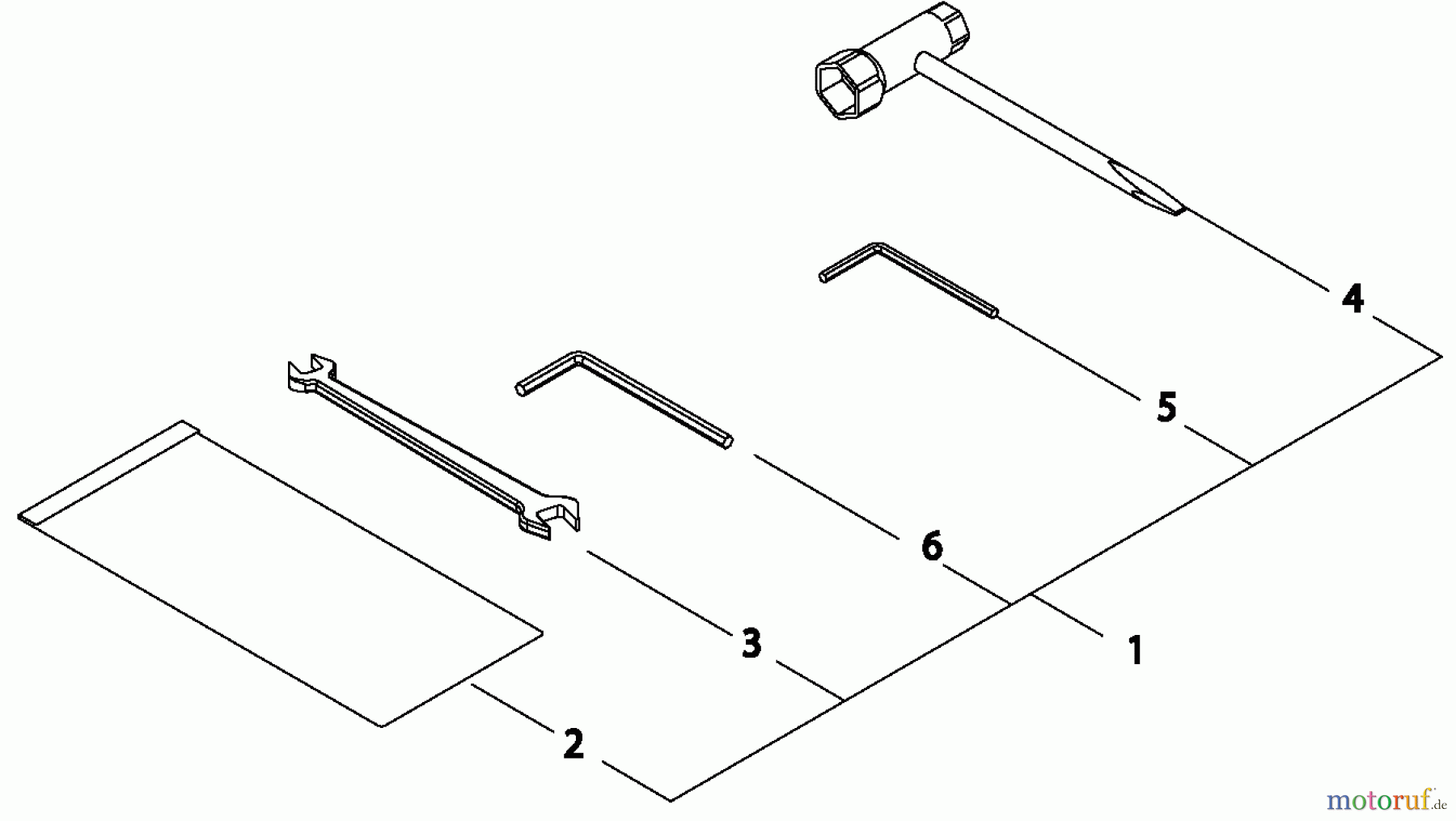  Shindaiwa Trimmer, Faden / Bürste B450 EMC - Shindaiwa String Trimmer / Brush Cutter, S/N: 9016415 - 9098884 Tool Set