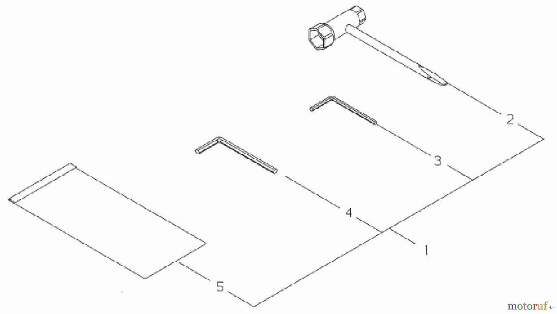  Shindaiwa Trimmer, Faden / Bürste B45LA - Shindaiwa String Trimmer / Brush Cutter, S/N: 36006061 - 36007180 Tool Set