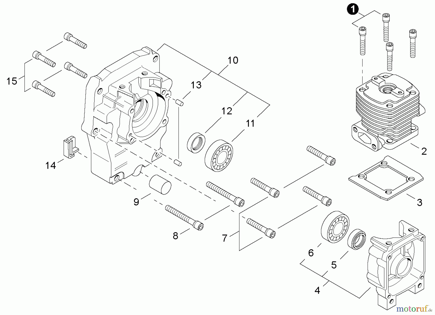  Shindaiwa Bläser / Sauger / Häcksler / Mulchgeräte EB500 - Shindaiwa Back Pack Blower, Cylinder / Crankcase