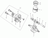 Shindaiwa BP25 - String Trimmer / Brush Cutter Listas de piezas de repuesto y dibujos Clutch, Piston
