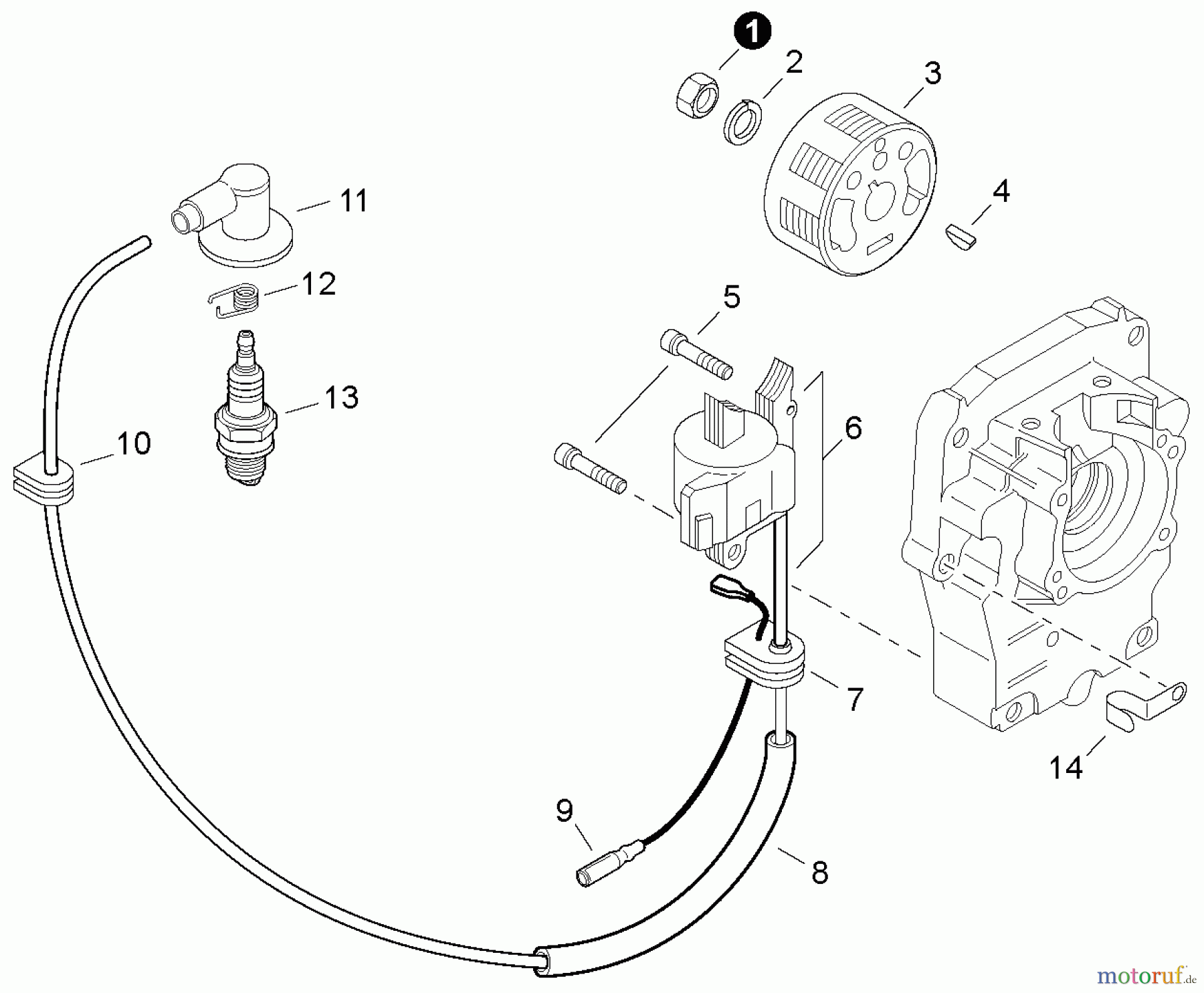  Shindaiwa Bläser / Sauger / Häcksler / Mulchgeräte EB500EC1 - Shindaiwa Back Pack Blower, Ignition / Flywheel