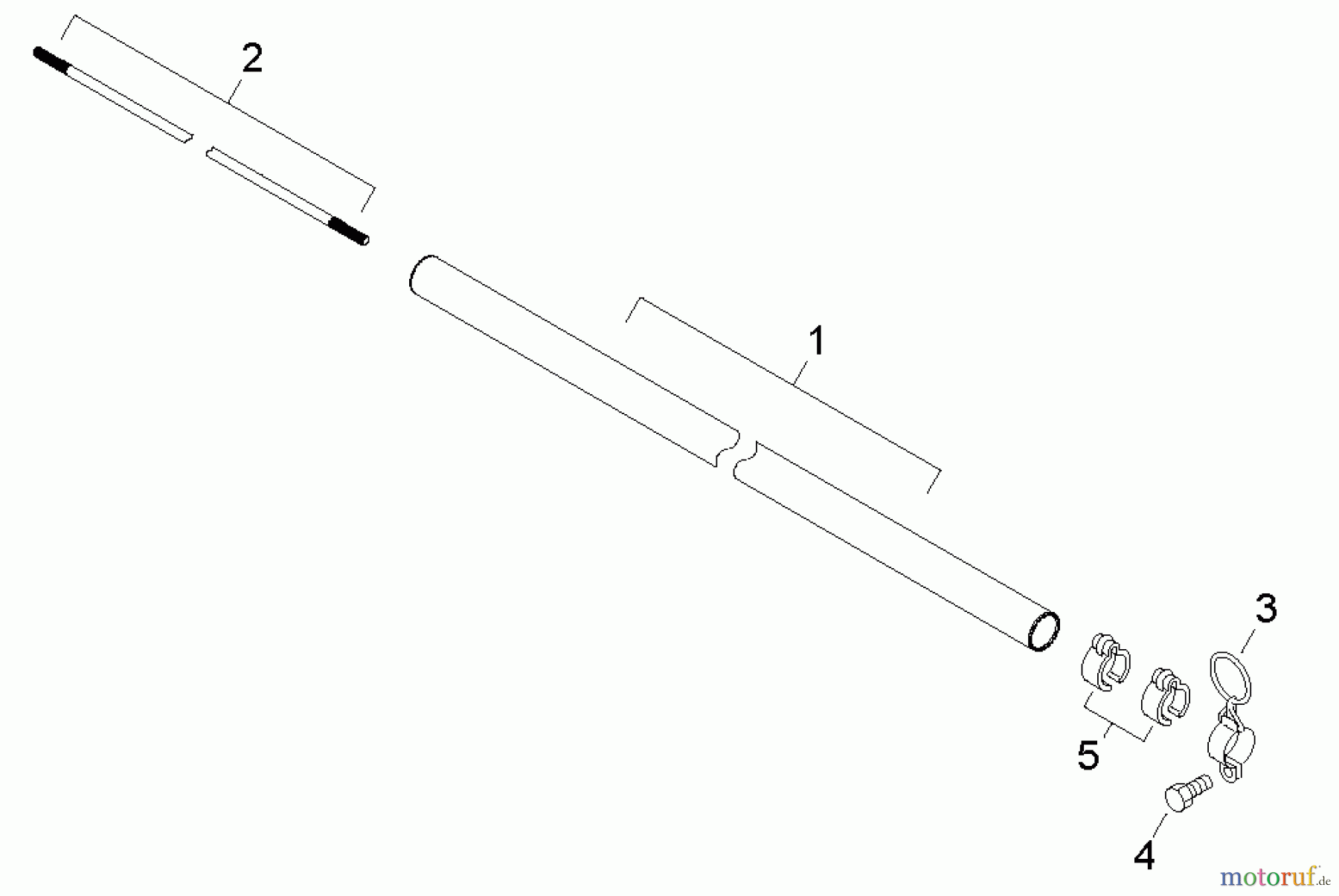  Shindaiwa Trimmer, Faden / Bürste C344 - Shindaiwa String Trimmer / Brush Cutter, S/N: T15111001001 - T1511199 Main Pipe