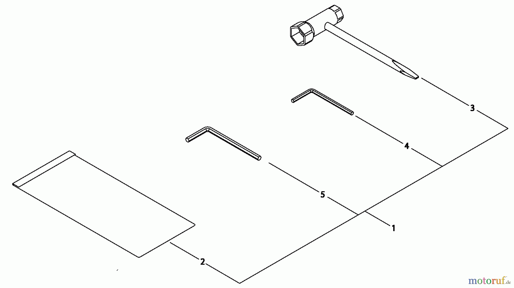  Shindaiwa Trimmer, Faden / Bürste C35LA - Shindaiwa String Trimmer / Brush Cutter, S/N: 20007141 - 20007380 Tool Set