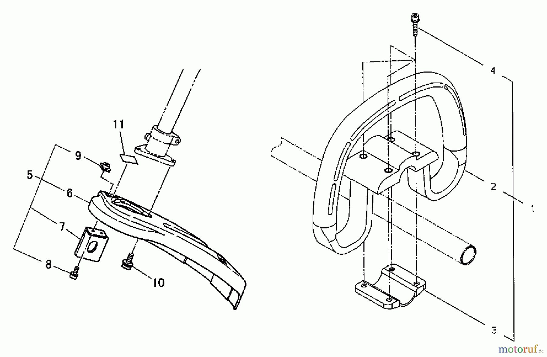  Shindaiwa Trimmer, Faden / Bürste F195S - Shindaiwa String Trimmer Handle, Shield