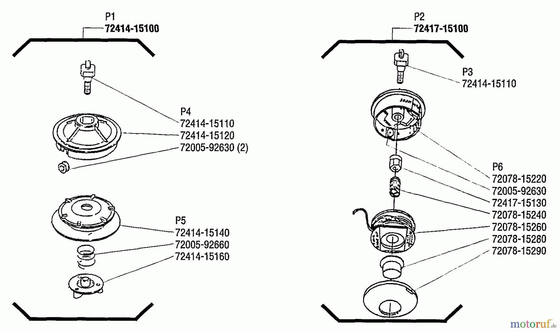  Shindaiwa Trimmer, Faden / Bürste F230 - Shindaiwa String Trimmer Trimmer Head