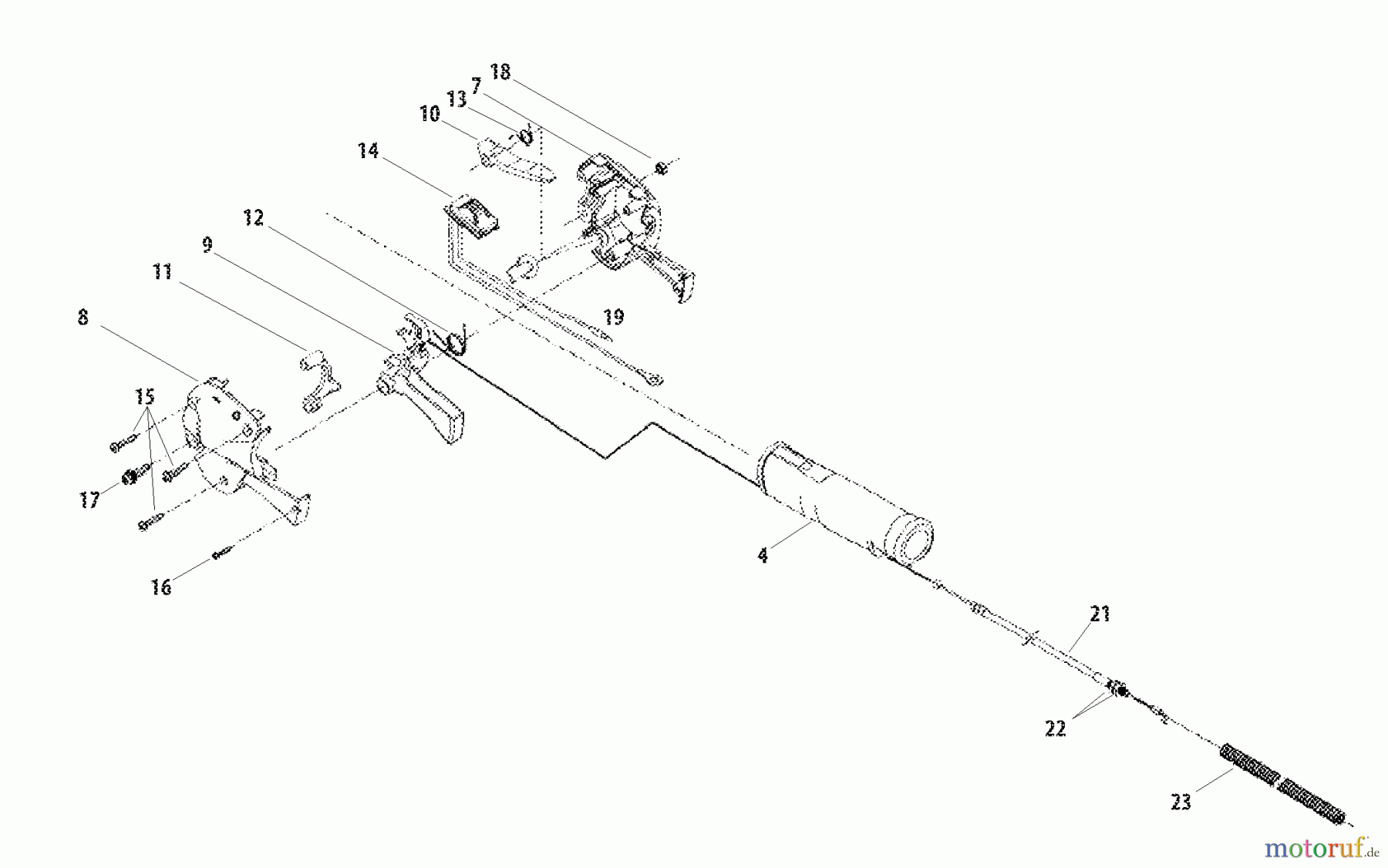  Shindaiwa Trimmer, Faden / Bürste M231 - Shindaiwa Multi-Tool Throttle Lever