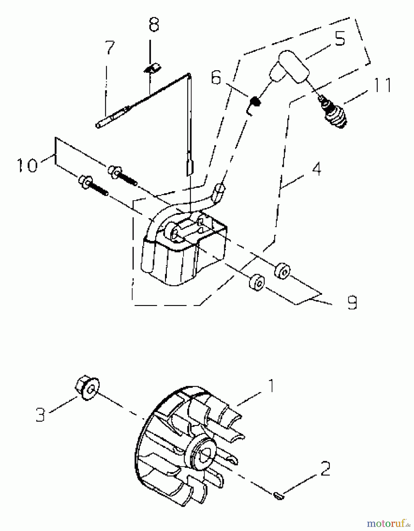  Shindaiwa Trimmer, Faden / Bürste M2510 - Shindaiwa Multi-Tool Flywheel, Ignition