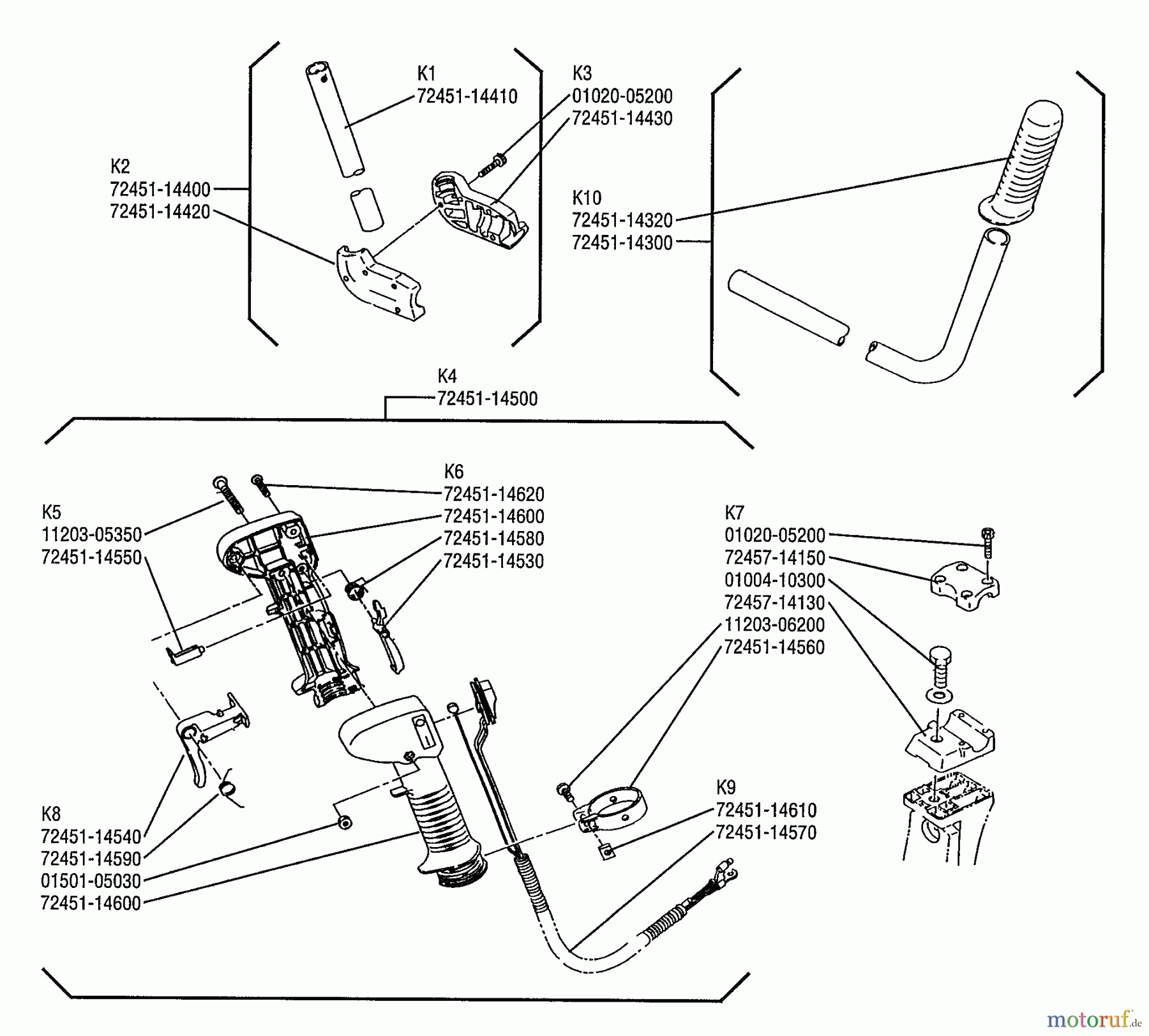  Shindaiwa Trimmer, Faden / Bürste RC45 - Shindaiwa String Trimmer / Brush Cutter Throttle Lever And Switch