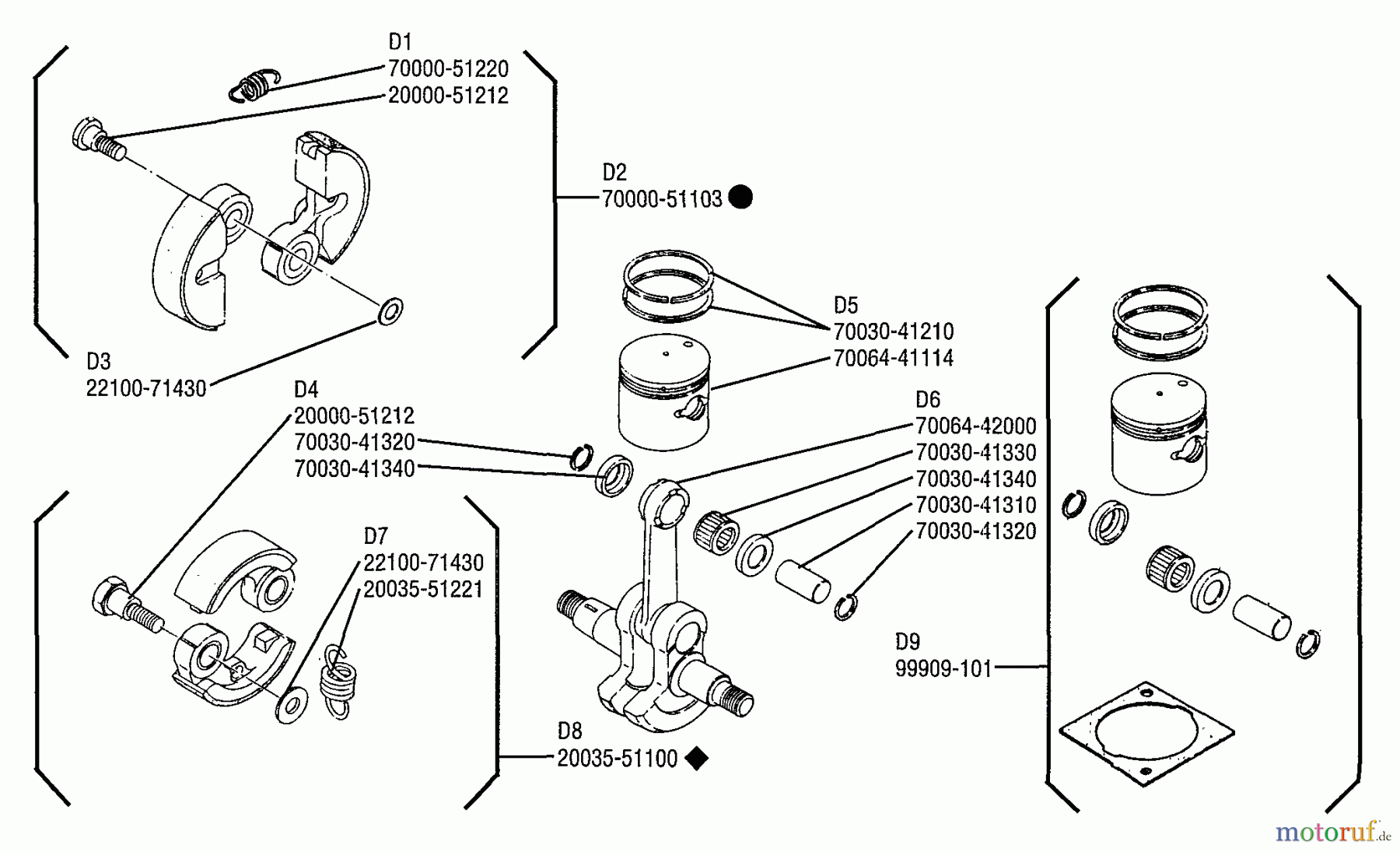  Shindaiwa Trimmer, Faden / Bürste F18 - Shindaiwa String Trimmer Piston Assembly
