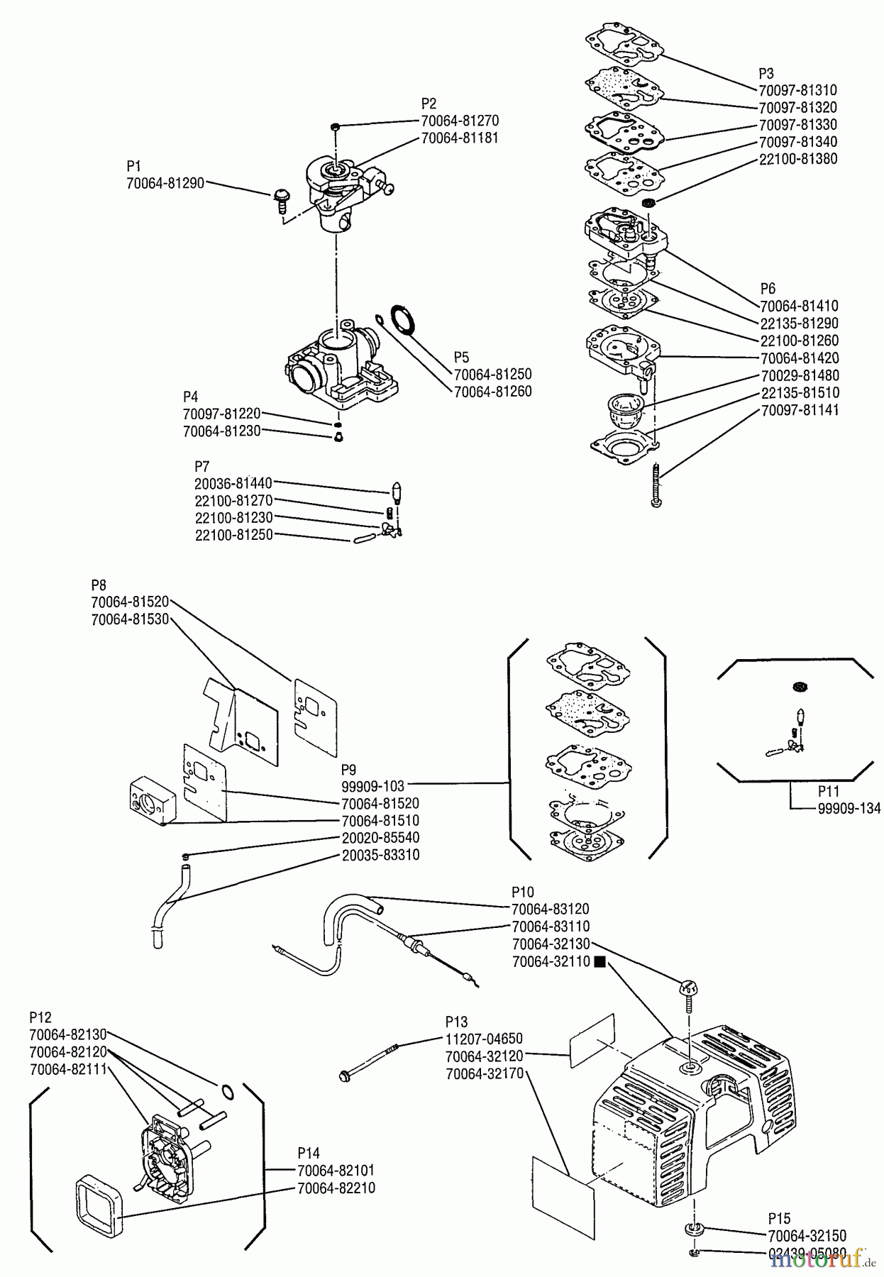  Shindaiwa Trimmer, Faden / Bürste F18 - Shindaiwa String Trimmer Valve And Gasket Assembly