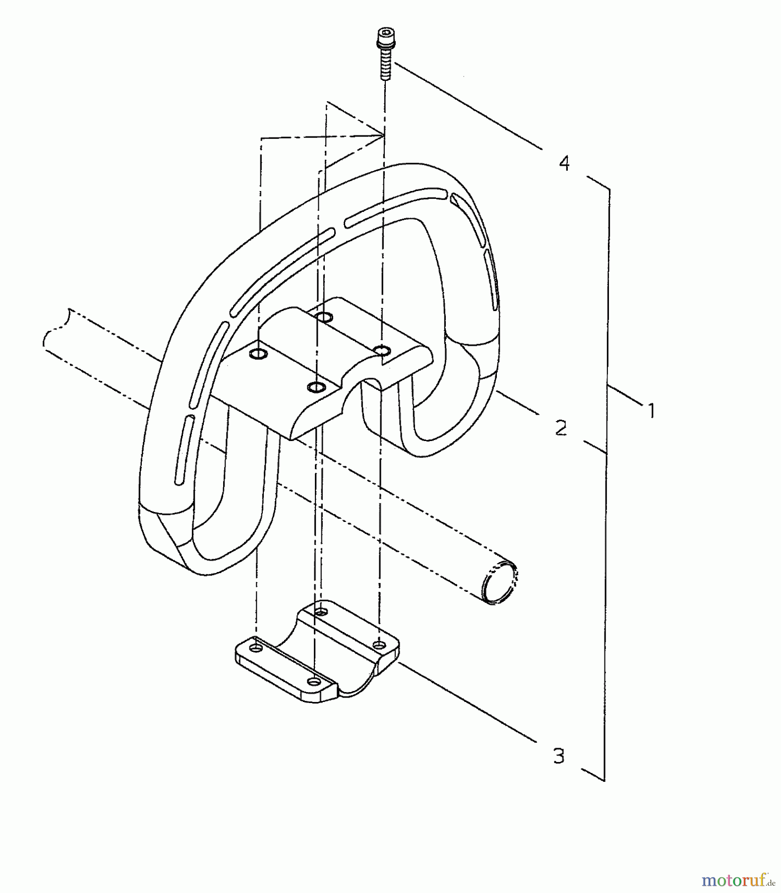  Shindaiwa Trimmer, Faden / Bürste T222 - Shindaiwa String Trimmer Handle Assembly