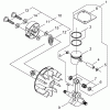 Shindaiwa T230XR EMC - String Trimmer, S/N: 9013195 - 9095664 Listas de piezas de repuesto y dibujos Clutch, Piston