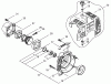 Shindaiwa T230XR EMC - String Trimmer, S/N: 9013195 - 9095664 Listas de piezas de repuesto y dibujos Crankcase / Engine Cover / Fan Cover #2