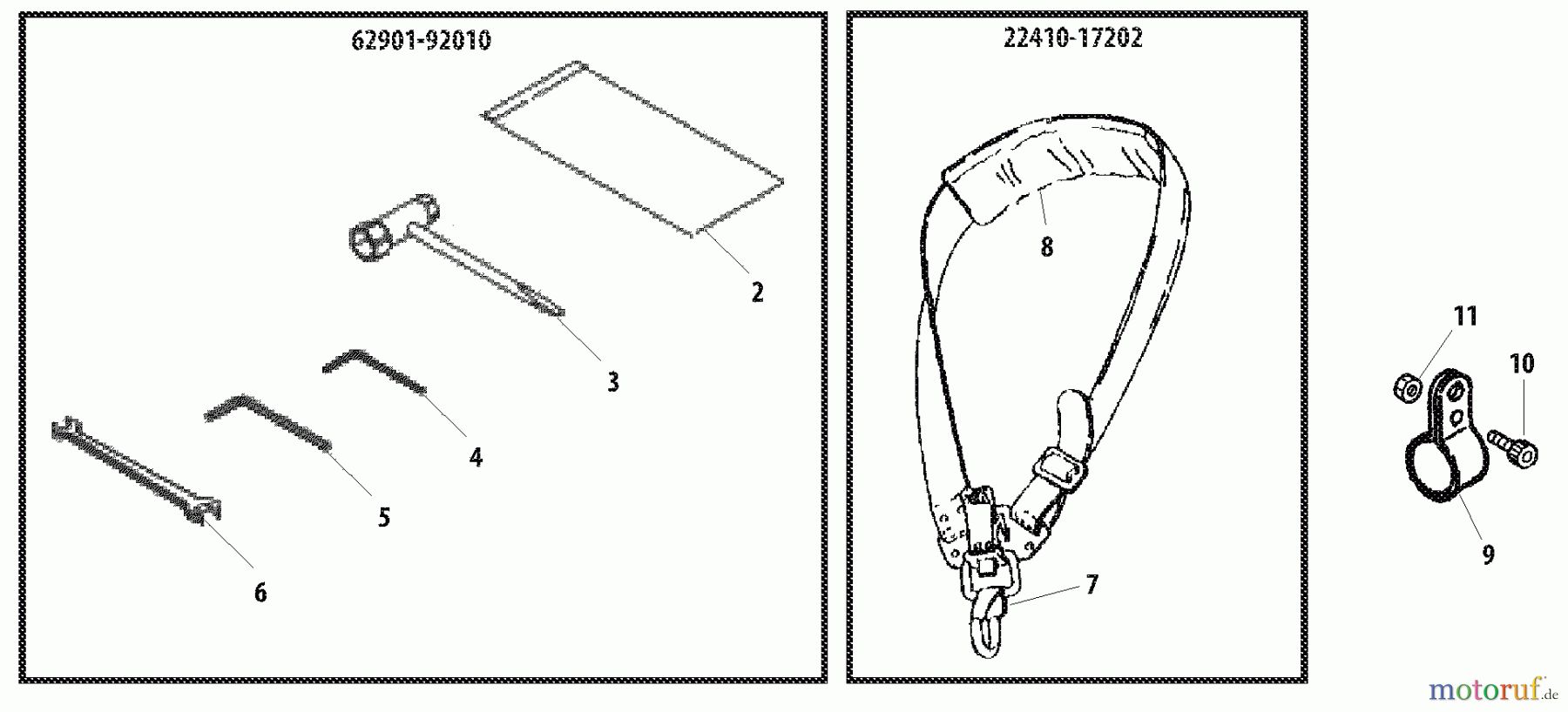  Shindaiwa Trimmer, Faden / Bürste T2500 - Shindaiwa String Trimmer Accessories, Tool Set