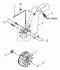 Shindaiwa T2510X - String Trimmer Listas de piezas de repuesto y dibujos Flywheel, Ignition