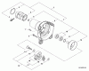 Shindaiwa C254 - String Trimmer / Brush Cutter, S/N: T10713001001 - T1071399 Pièces détachées Fan Case, Clutch