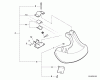 Shindaiwa T282 - String Trimmer, S/N: T09612001001 - T09612999999 Listas de piezas de repuesto y dibujos Debris Shield - Plastic