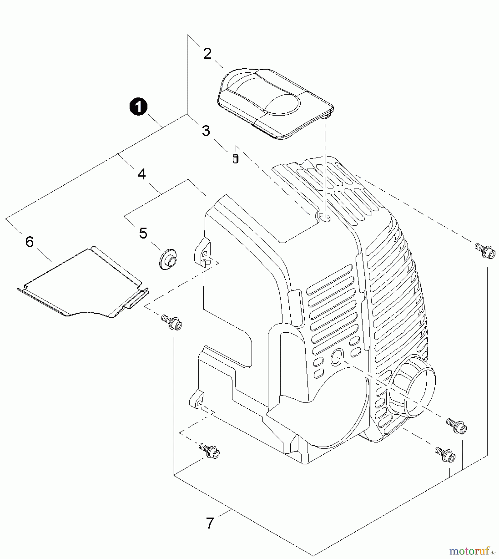  Shindaiwa Bläser / Sauger / Häcksler / Mulchgeräte EB802 - Shindaiwa Back Pack Blower, Engine Cover