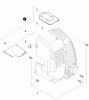 Shindaiwa EB802 - Back Pack Blower, Spareparts Engine Cover