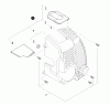 Shindaiwa EB802RT - Back Pack Blower, S/N: P34413001001 - P34413999999 Listas de piezas de repuesto y dibujos Engine Cover