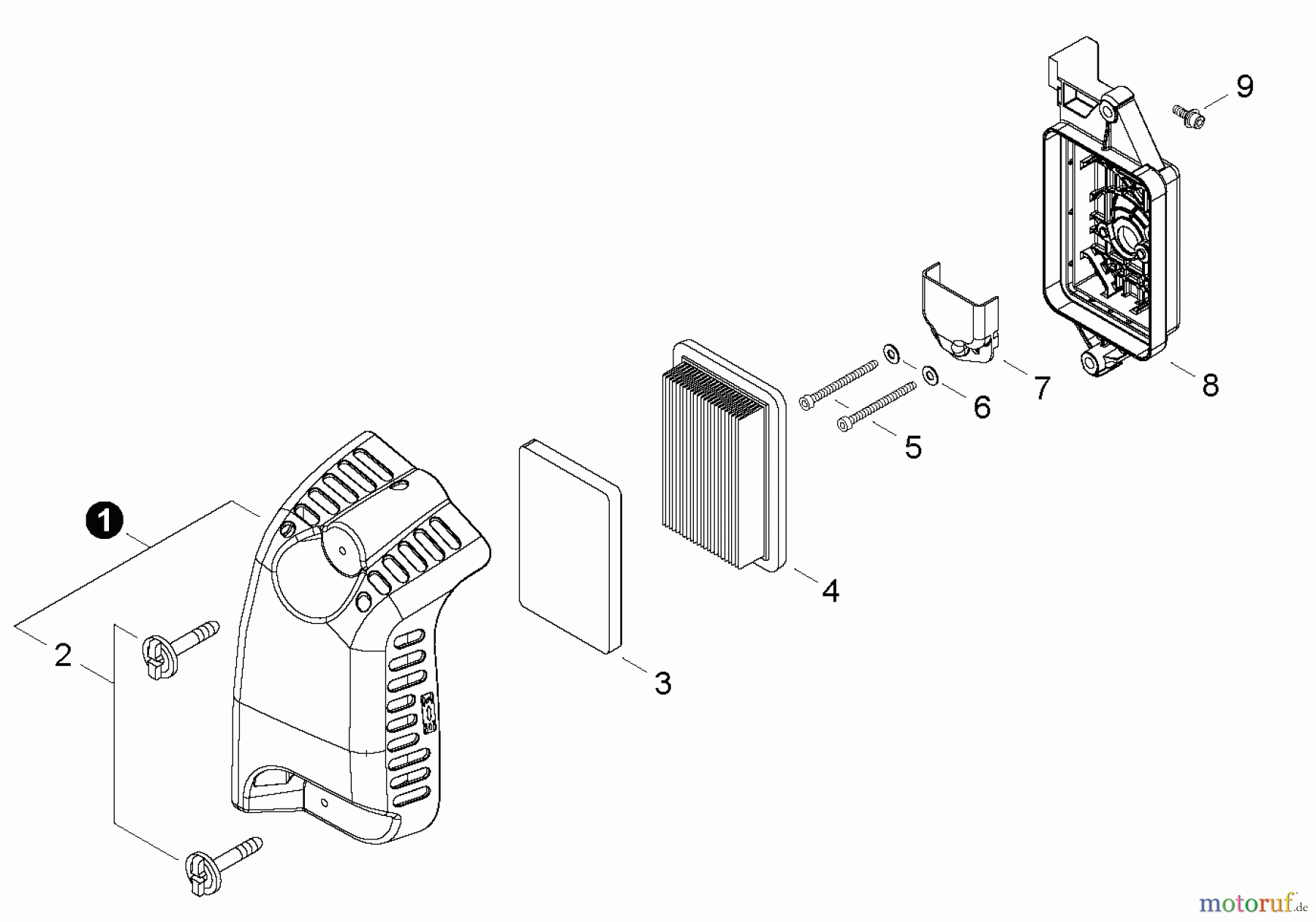  Shindaiwa Bläser / Sauger / Häcksler / Mulchgeräte EB802RT - Shindaiwa Back Pack Blower, Air Filter