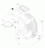 Shindaiwa EB802RT - Back Pack Blower, Listas de piezas de repuesto y dibujos Engine Cover