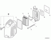 Shindaiwa EB854 - Back Pack Blower, S/N: T14112001001 - T14112999999 Listas de piezas de repuesto y dibujos Air Filter