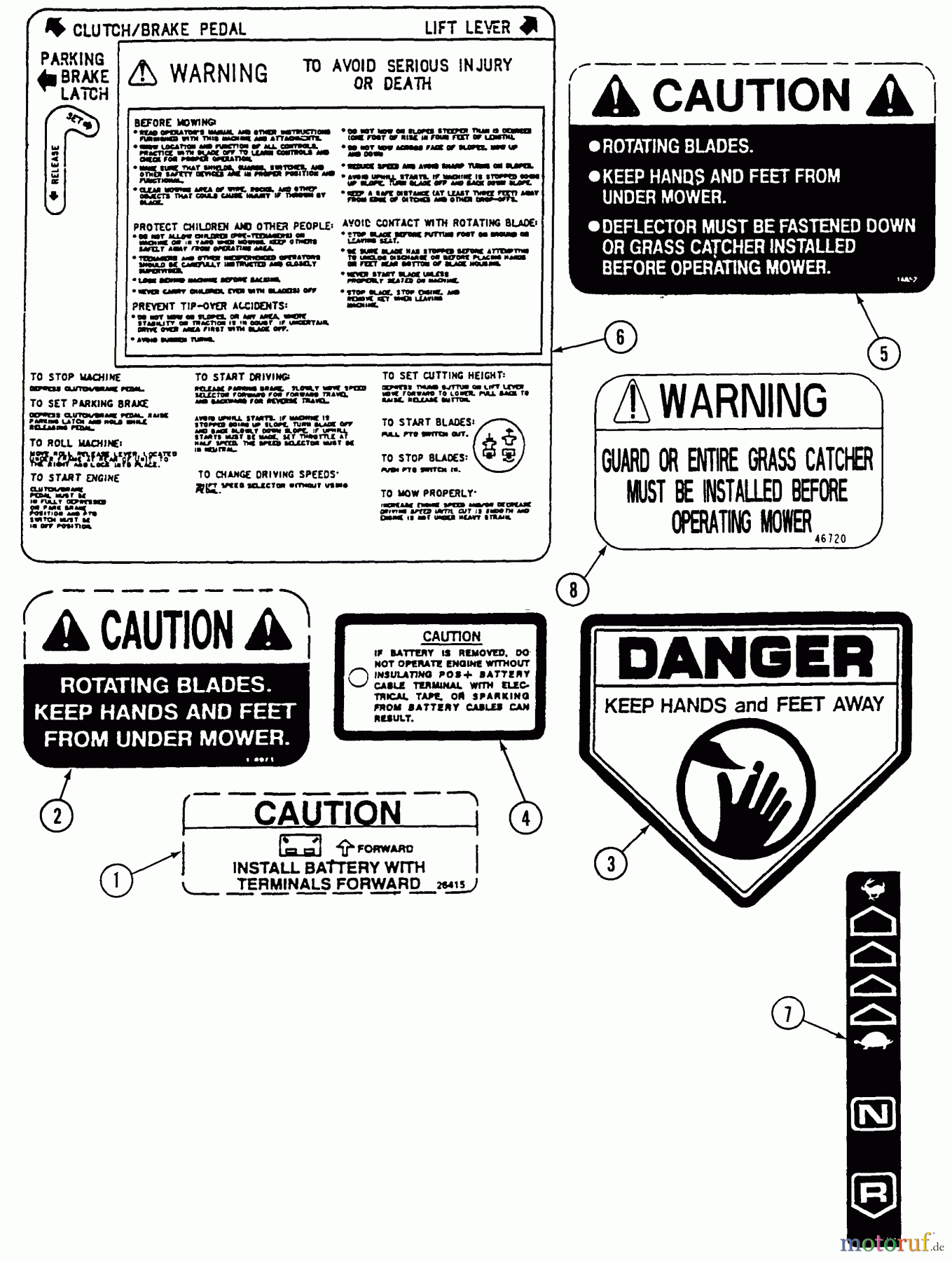 Snapper Zubehör. Rasenmäher 7060947 - Snapper Bag N-Wagon, 30 Bushel LT180H48DBV2 48