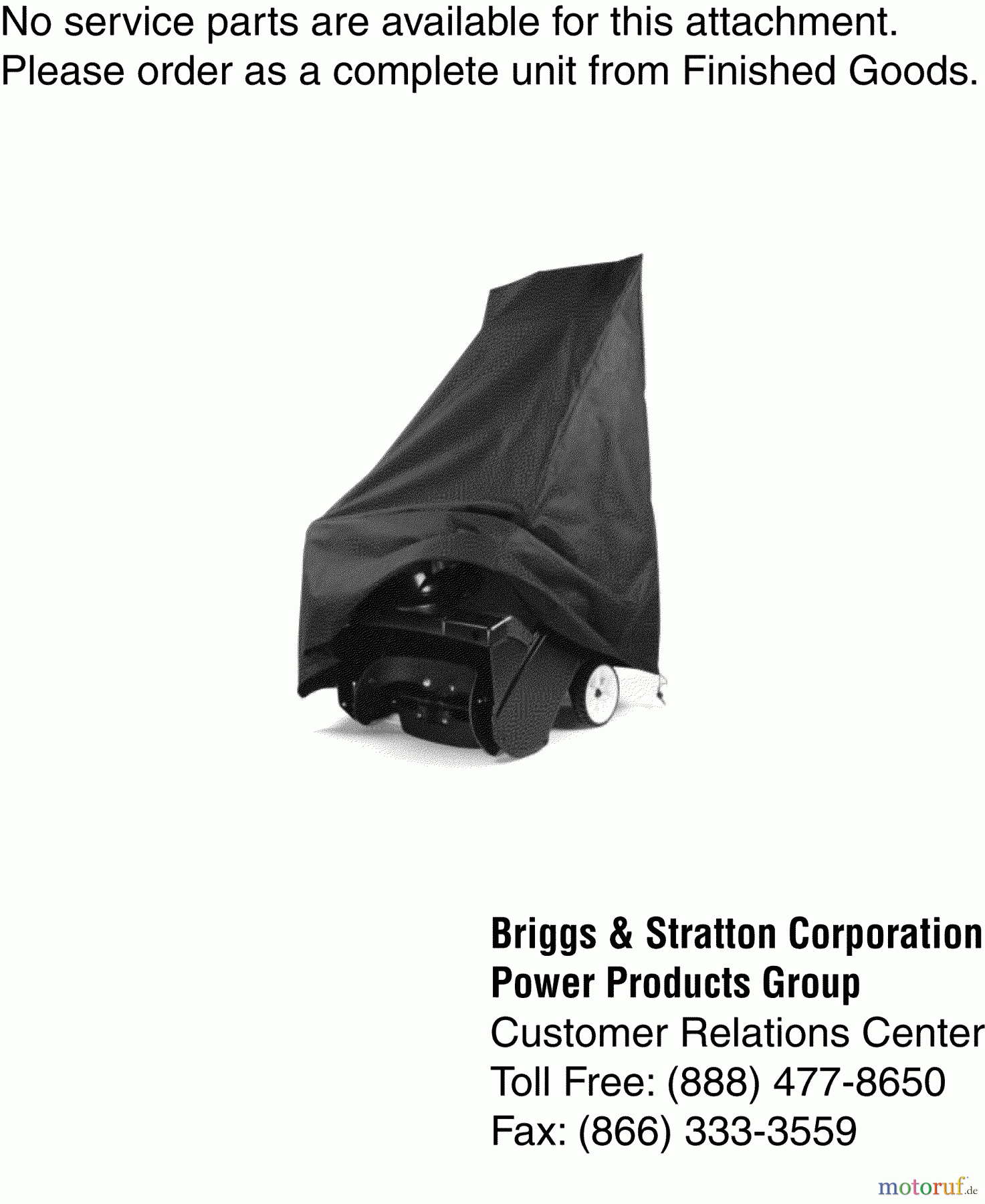  Snapper Zubehör, Schnee 1687254 - Snapper Snowthrower Cover, Single Stage Cover Group (1687254)