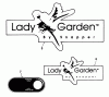 Snapper 7080426 - 19" Lady Garden Single Stage Snowthrower Ricambi Decals (Part 2)