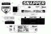 Snapper PL71251KV - Wide-Area Walk-Behind Mower, 12.5 HP, Gear Drive, Loop Handle, Series 1 Pièces détachées Decals