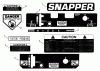 Snapper PL71404KV - Wide-Area Walk-Behind Mower, 14 HP, Gear Drive, Loop Handle, Series 4 Spareparts Decals