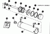 Snapper 1650 (80424) - 16 HP Garden Tractor, Hydro Drive, MF Series Listas de piezas de repuesto y dibujos Hydraulic Cylinder - Rear Lift (Type B - Victor)
