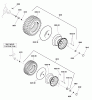 Snapper ESPX17542 (2691217-00) - 42" SPX Listas de piezas de repuesto y dibujos Wheels & Tires Group