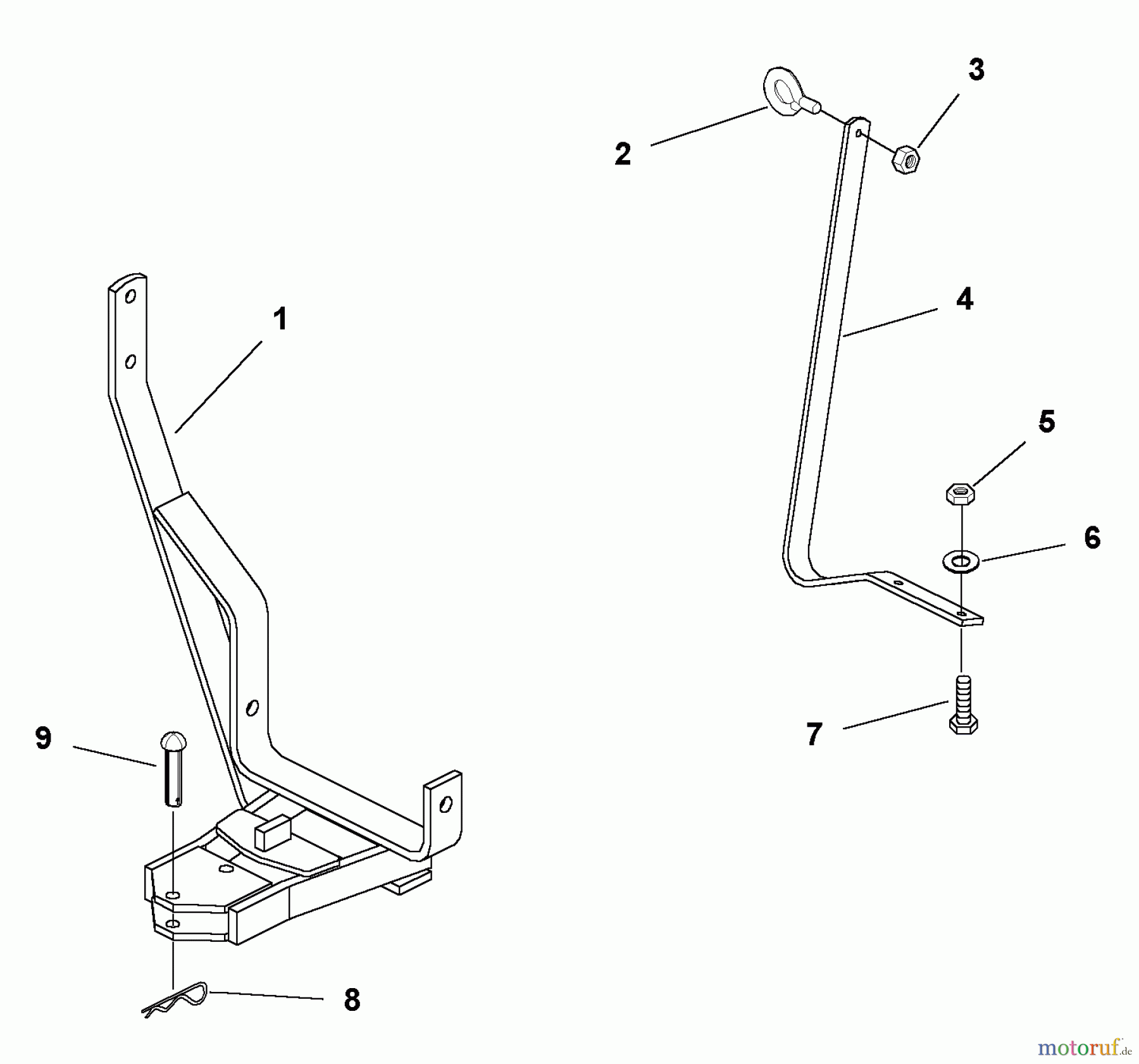  Snapper Zubehör 1694147 - Snapper Dozer Blade Hitch Hitch, Dozer Blade