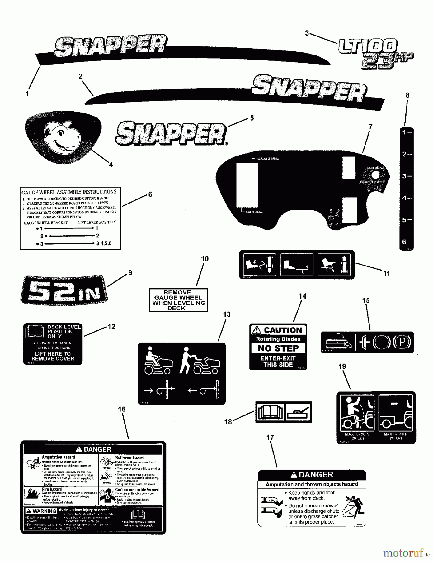  Snapper Rasen- und Gartentraktoren SLT24520FC (7800318) - Snapper 52